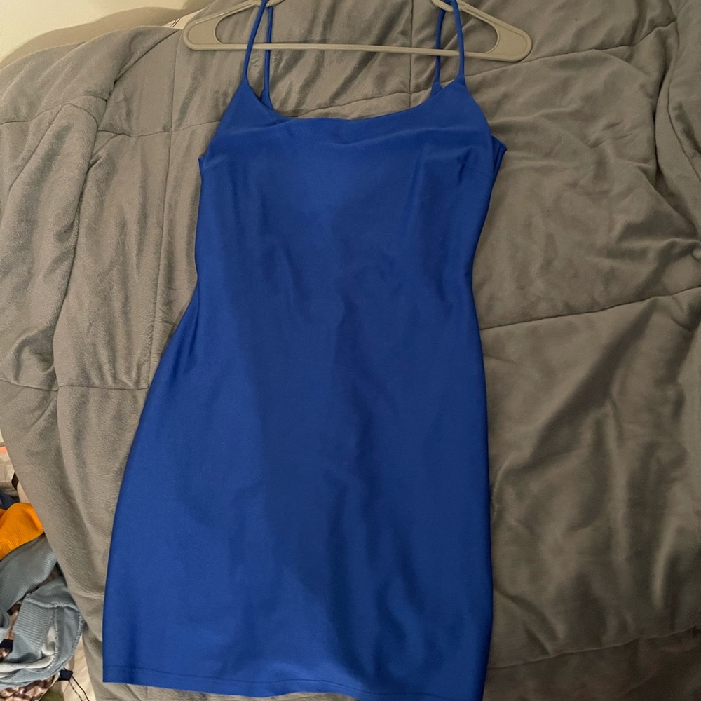 Super cute tight blue dress